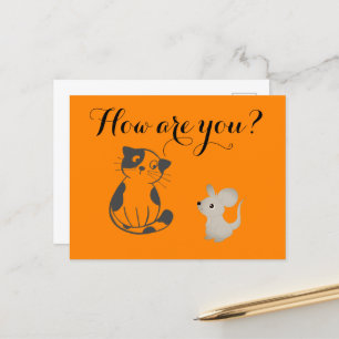 Funny Chat et carte postale de la souris - Jouer à
