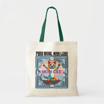 Funny Chat Sac fourre-tout - Purr Plus Hiss Moins