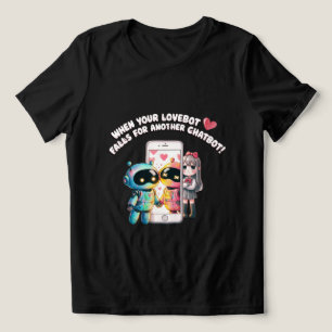 🤖 Funny Chatbot Companion Boyfriend Breakfast Mem Tri-Blend Shirt