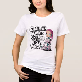 Funny Chatbot Memes haben immer das letzte Wort Tri-Blend Shirt
