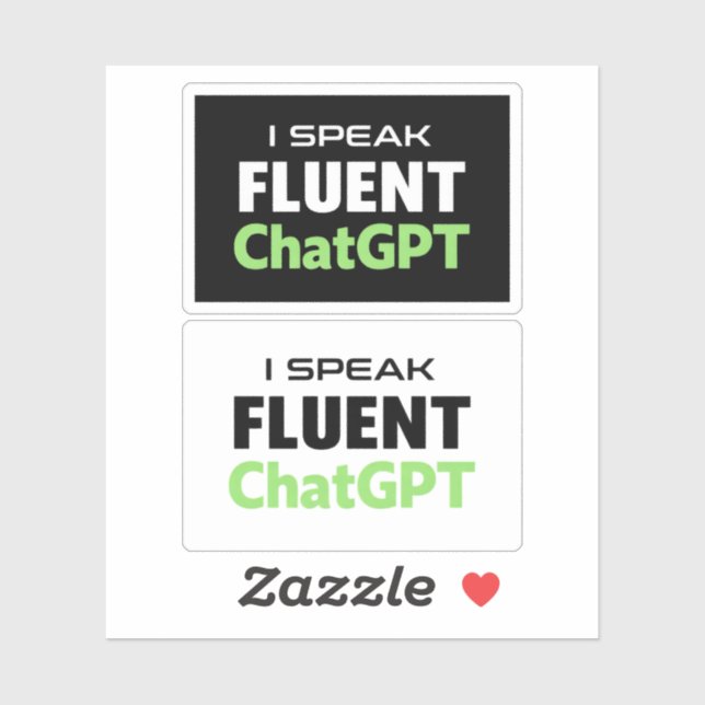 Funny ChatGPT Stickers Aufkleber (Blatt)