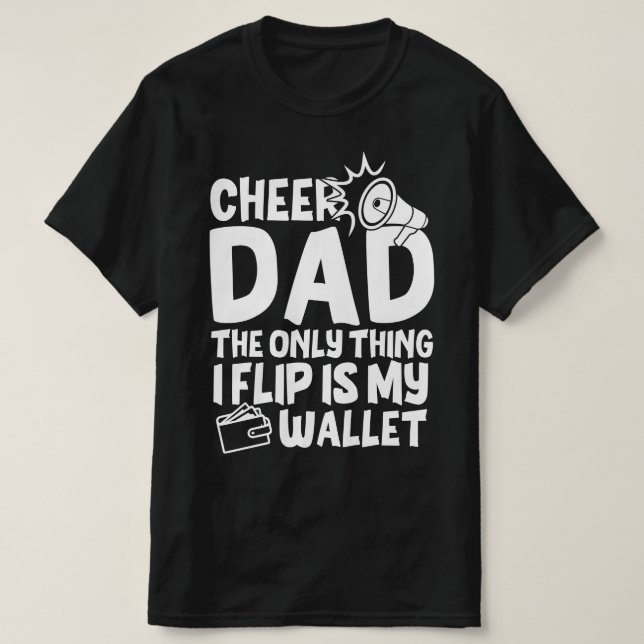 Funny Cheer Vater T-Shirt (Design vorne)