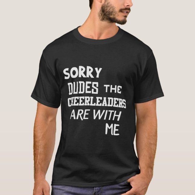 Funny Cheerleader Brother Sorry Dudes Gift Son Kid T-Shirt (Vorderseite)