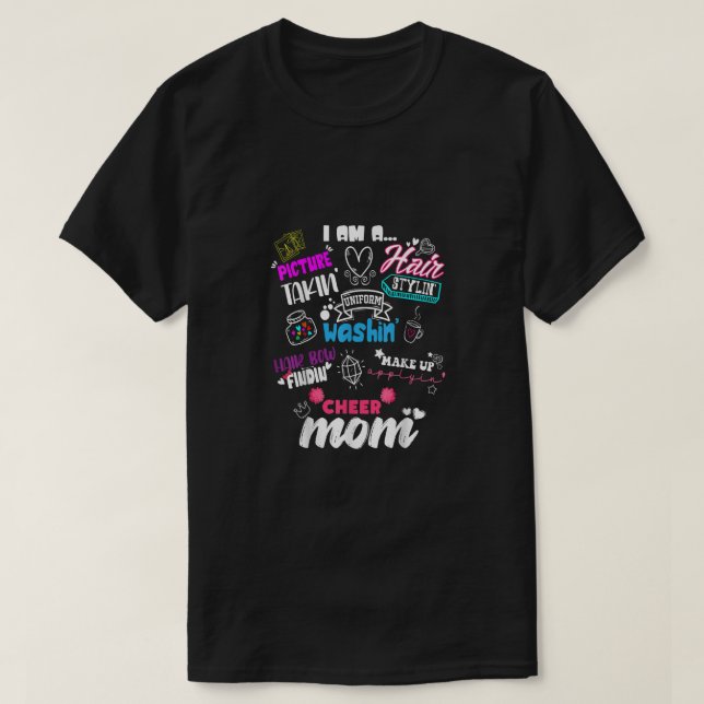 Funny Cheerleader Mama für Cheer Mamas Cheer Squad T-Shirt (Design vorne)