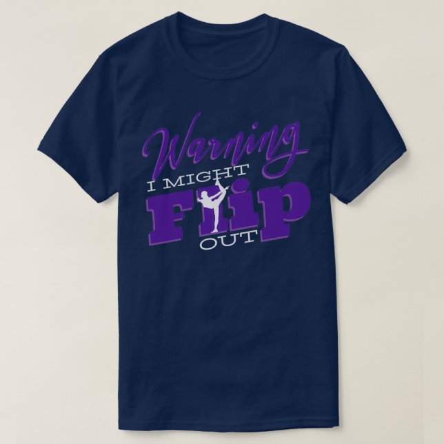 Funny Cheerleader Sprichwort Warnung ich könnte Dr T-Shirt (Design vorne)