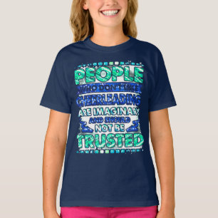 Funny Cheerleader Zitat für Lila und blauen T - Sh T-Shirt