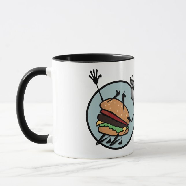 FUNNY CHEESEBURGER RINGER MUG (Gauche)