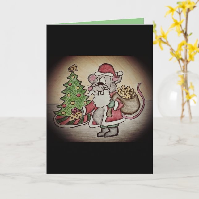 Funny Cheesy Weihnachtskarte Karte (Gelbe Blume)