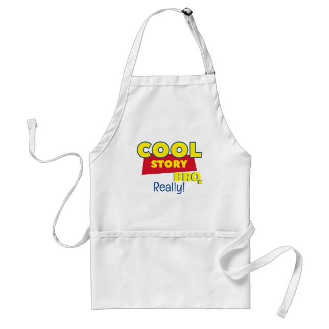 Funny Chef Apron with Pockets, Cool Story Bro Schürze (Vorne)