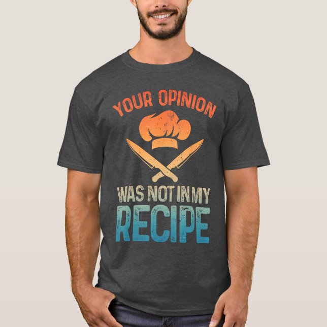 Funny Chef Design for Men Women Cook Cooking Culin T-Shirt (Vorderseite)
