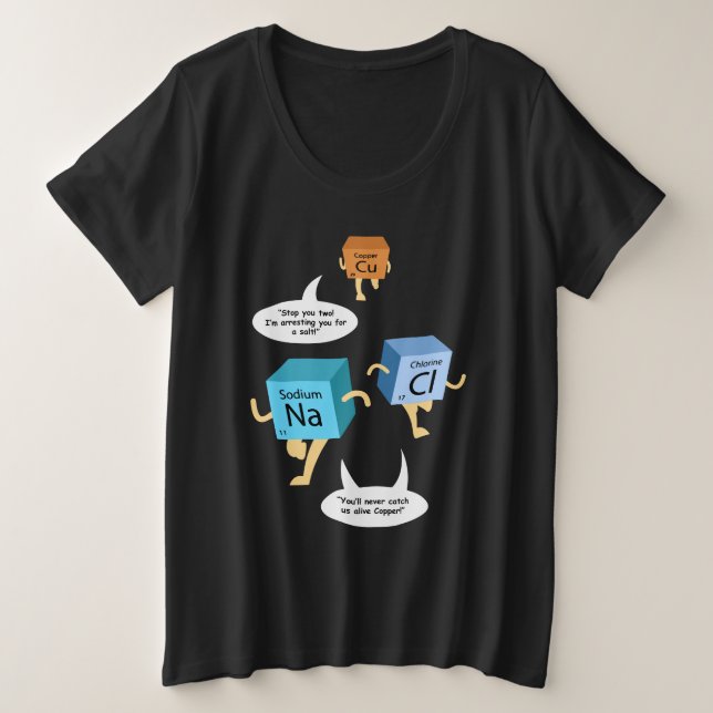 Funny Chemical Elements Chemistry Teacher Novelty Große Größe T-Shirt (Design vorne)