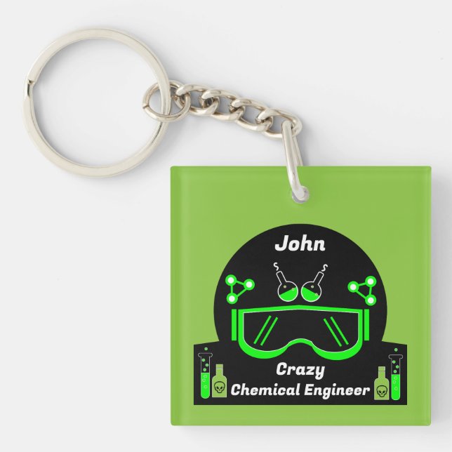 Funny Chemical Engineer Geschenke Schlüsselanhänger (Vorderseite)
