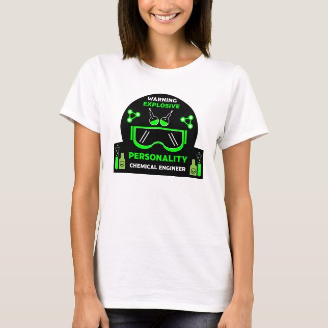 Funny Chemical Engineer Geschenke T-Shirt (Vorderseite)