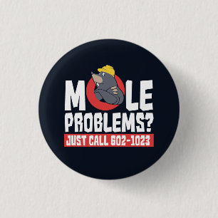 Funny Chemical Formula Mole Problem Science Button