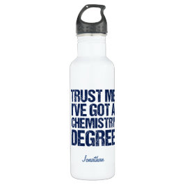 Funny Chemie Abschluss Chem Graduate Spaß Edelstahlflasche