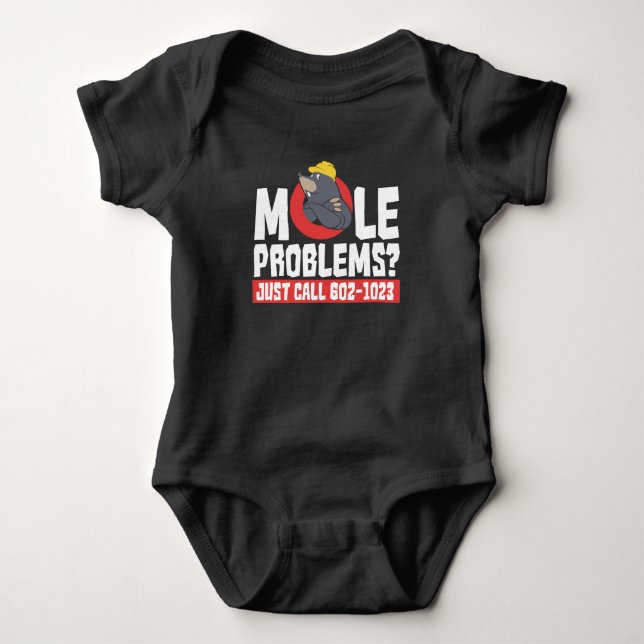 Funny Chemie Formel Mole Problem Science Baby Strampler (Vorderseite)