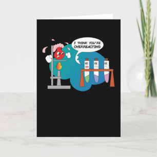Funny Chemistry Comic Chemische Reaktion Karte