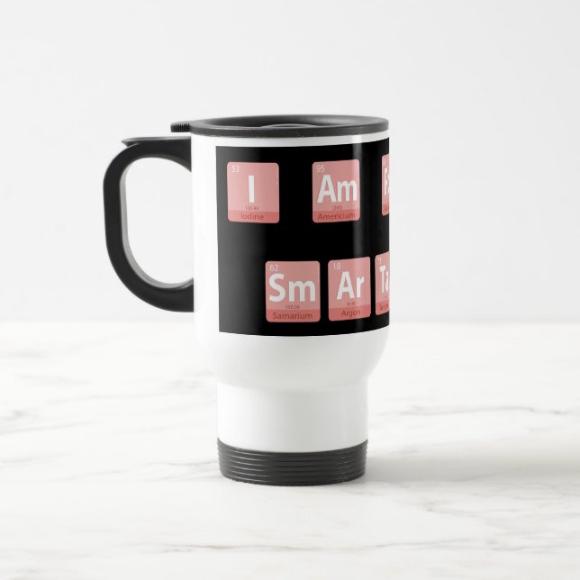 Funny Chemistry Elements Design Smart Niedlich Pol Reisebecher (Links)
