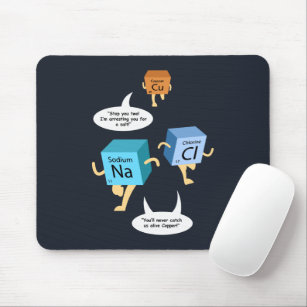 Funny Chemistry Periodic Table Pub Individuelle Na Mousepad