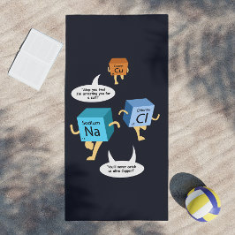 Funny Chemistry Periodic Table Science Strandtuch