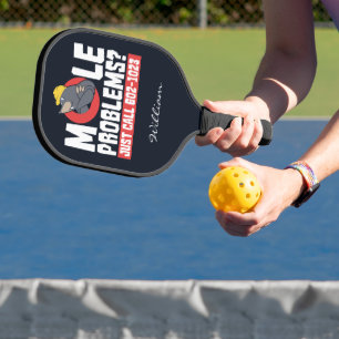 Funny Chemistry Teacher Labrador Tech Personalisie Pickleball Schläger