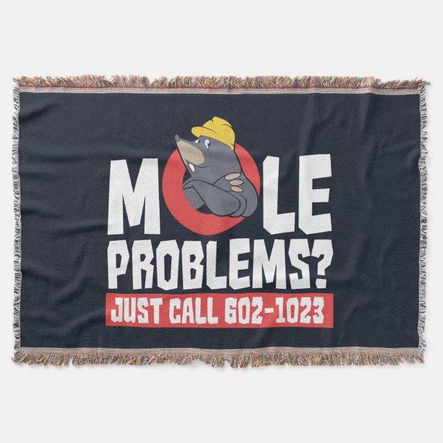 Funny Chemistry Teacher Mole Problem Decke (Vorderseite)