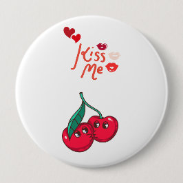 Funny Cherries in der Liebe Button