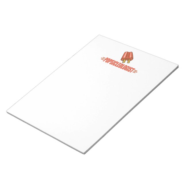 Funny Cherry Popsicle Lover Notizblock (angewinkelt)