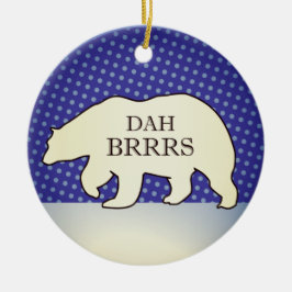 Funny Chicago Holiday Keramik Ornament