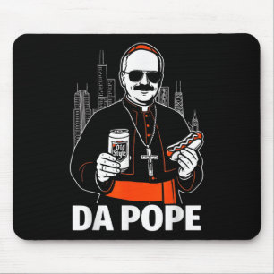 Funny Chicago Pope Leo Xiv Graphic Mousepad