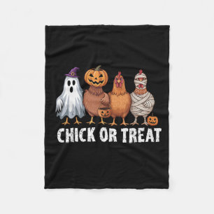 Funny Chick or Leckerei Chickens Ghost Witchy Hall Fleecedecke