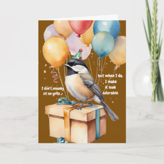 Funny Chickadee Birthday Party - Parco Civico-Cian Einladung