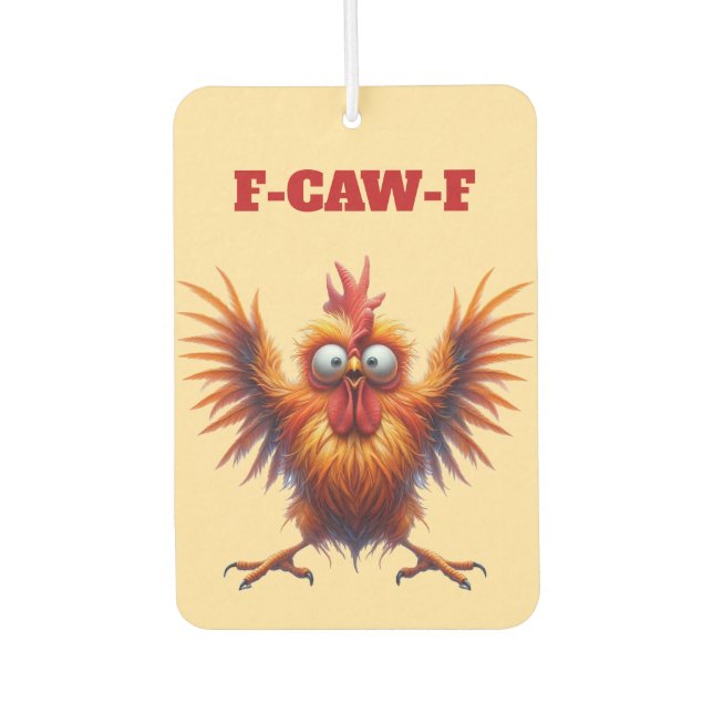Funny Chicken Autolufterfrischer (Vorderseite)