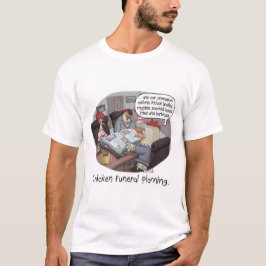 Funny Chicken Beerdigung Planung mit niedlichen Hü T-Shirt