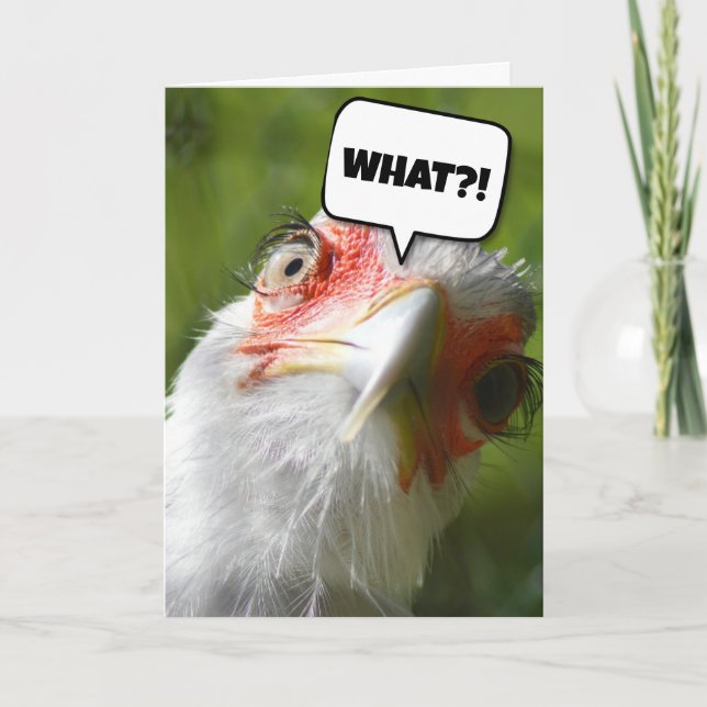 FUNNY CHICKEN BIRTHDAY CARD KARTE (Vorderseite)