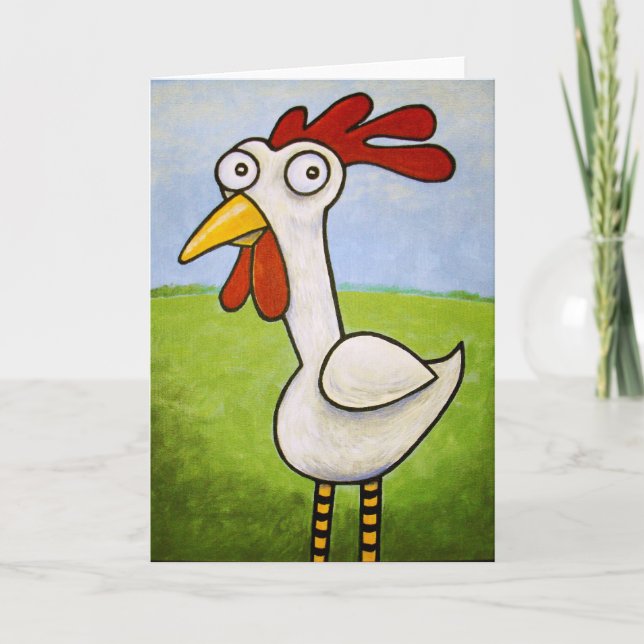 Funny Chicken Card Karte (Vorderseite)