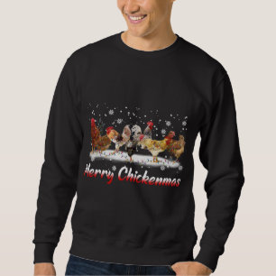 Funny Chicken Christmas Lights - Frohe Weihnachten Sweatshirt