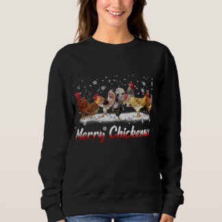 Funny Chicken Christmas Lights - Frohe Weihnachten Sweatshirt