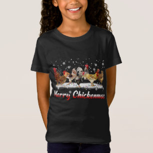 Funny Chicken Christmas Lights - Frohe Weihnachten T-Shirt