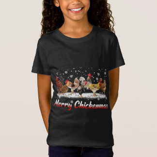 Funny Chicken Christmas Lights - Frohe Weihnachten T-Shirt