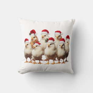 Funny Chicken Christmas, Weihnachten, Weihnachtsti Kissen