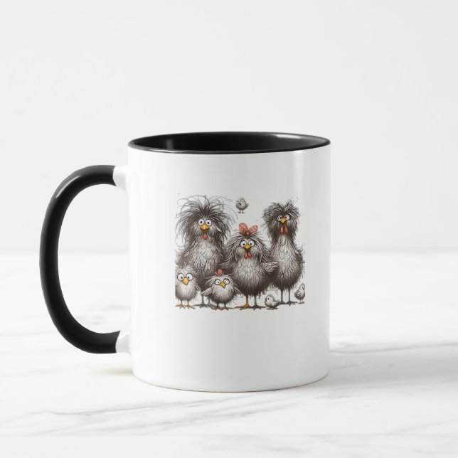 Funny Chicken Classic Retro Style Tasse (Links)