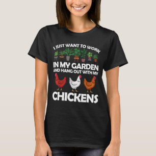 Funny Chicken for Men - Gartenarbeit für Hühnerfis T-Shirt