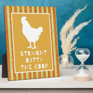 Funny Chicken Fotoplatte