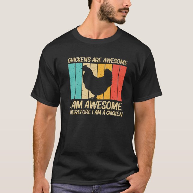 Funny Chicken für Männer Frauen Bauer Hühnchen Lov T-Shirt (Vorderseite)