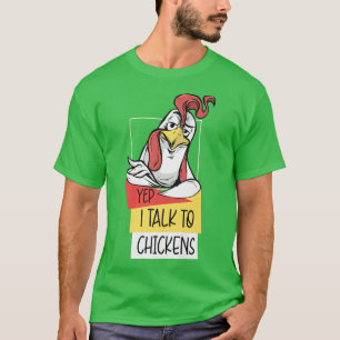 Funny Chicken für Männer Frauen Crazy Chicken Baue T-Shirt
