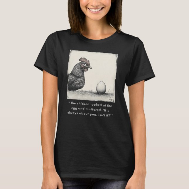 Funny Chicken Graphic Design #3 T-Shirt (Vorderseite)