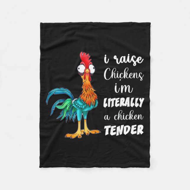 Funny Chicken Lover Gift – I Raise Chickens Humor  Fleecedecke (Vorderseite)