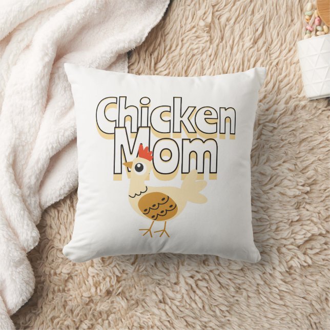 Funny Chicken Mama Kissen (Decke)