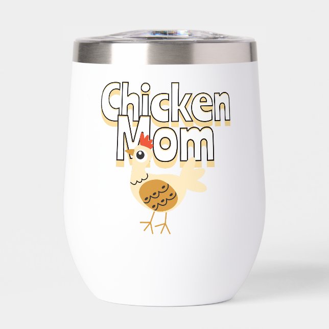 Funny Chicken Mama Personalisiert (Vorderseite)